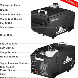 DMX 512 Low Lying Fog Machine, 1200 Watt