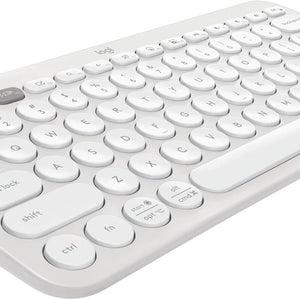 Pebble Keys 2 K380S, Multi-Device Bluetooth Wireless Keyboard with Customizable Shortcuts, Slim and Portable, Easy-Switch for Windows, Macos, Ipados, Android, Chrome OS - Tonal Graphite