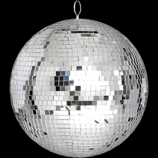 Mirror Disco Ball - 8-Inch Cool and Fun Silver Hanging Party Disco Ball –Big Party Decorations, Party Design