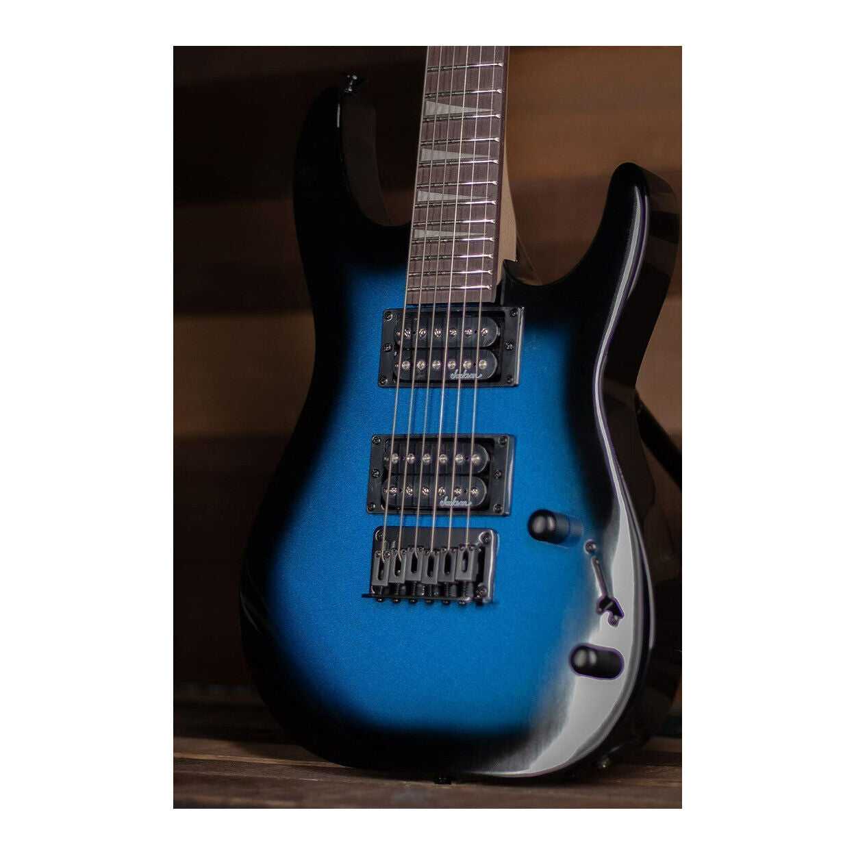 Jackson JS Series Dinky Minion JS1X 6 String Guitar Metallic Blue Burst