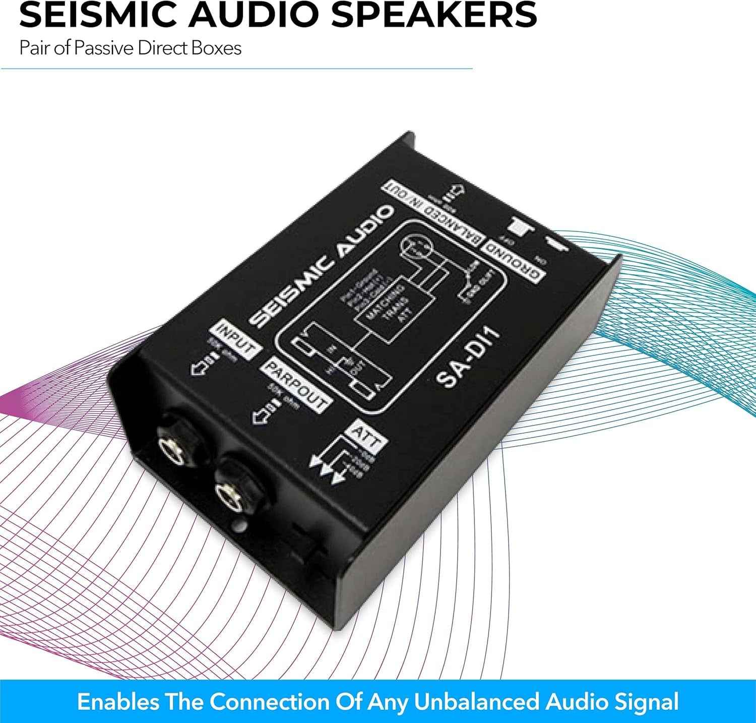 SEISMIC AUDIO SA-DI1 Passive Direct Box Pair