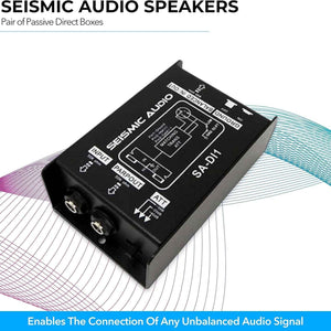 SEISMIC AUDIO SA-DI1 Passive Direct Box Pair