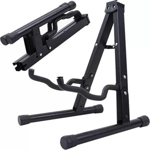 Guitar Stand A-Frame Folding Guitar Stand W/ Non-Slip Rubber and Foam Arms